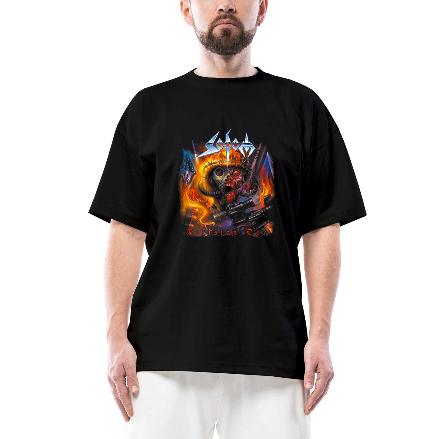 Sodom DecisIron Day Oversize Siyah Tişört