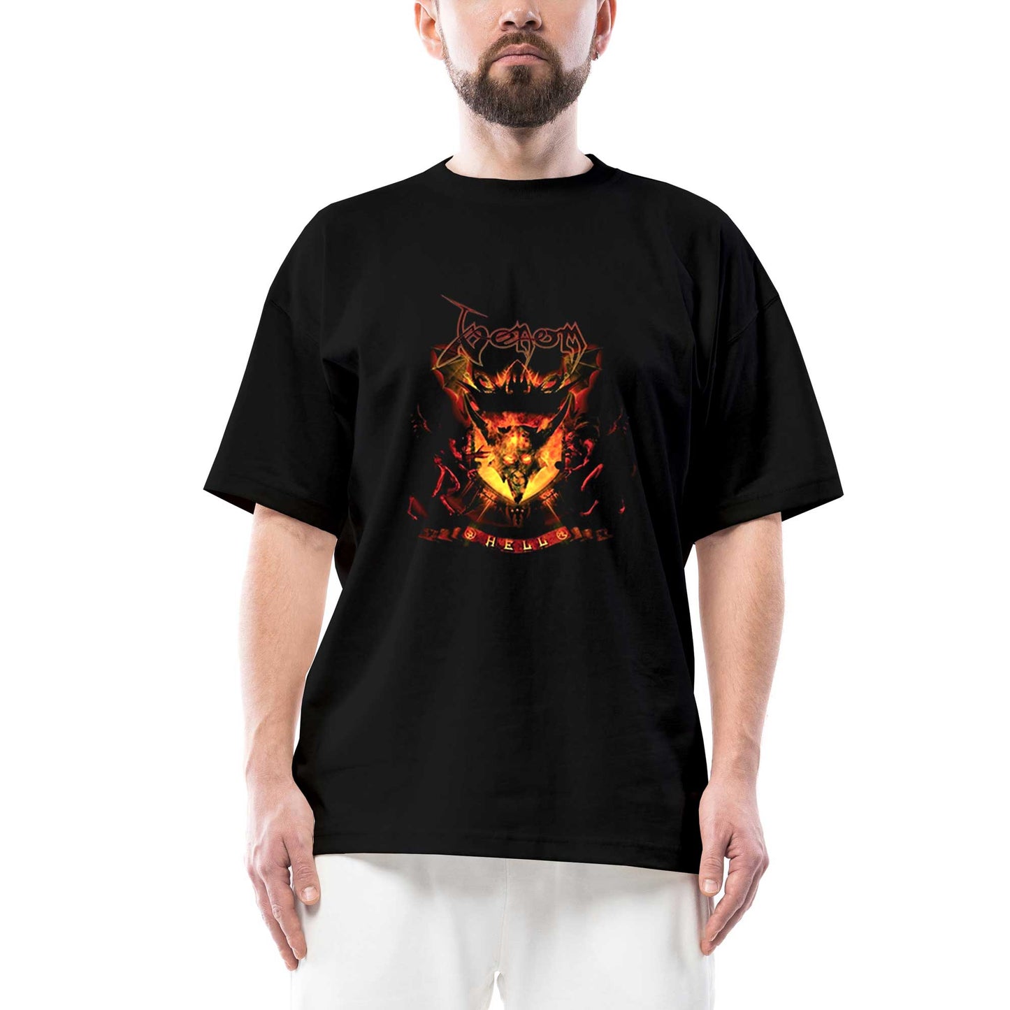 Venom Hell Oversize Siyah Tişört