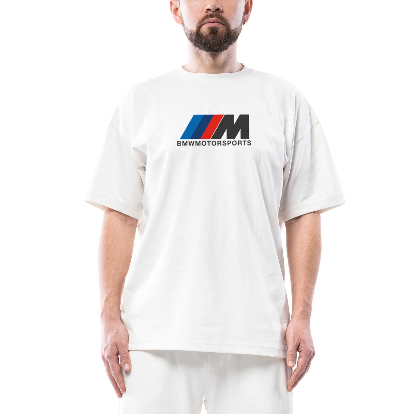 BMW M Power Motorsport Oversize Beyaz Tişört
