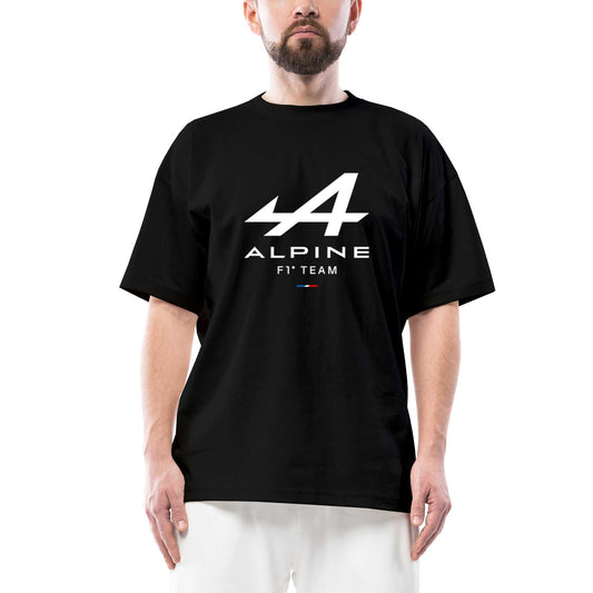 Alpine F1 Oversize Siyah Tişört