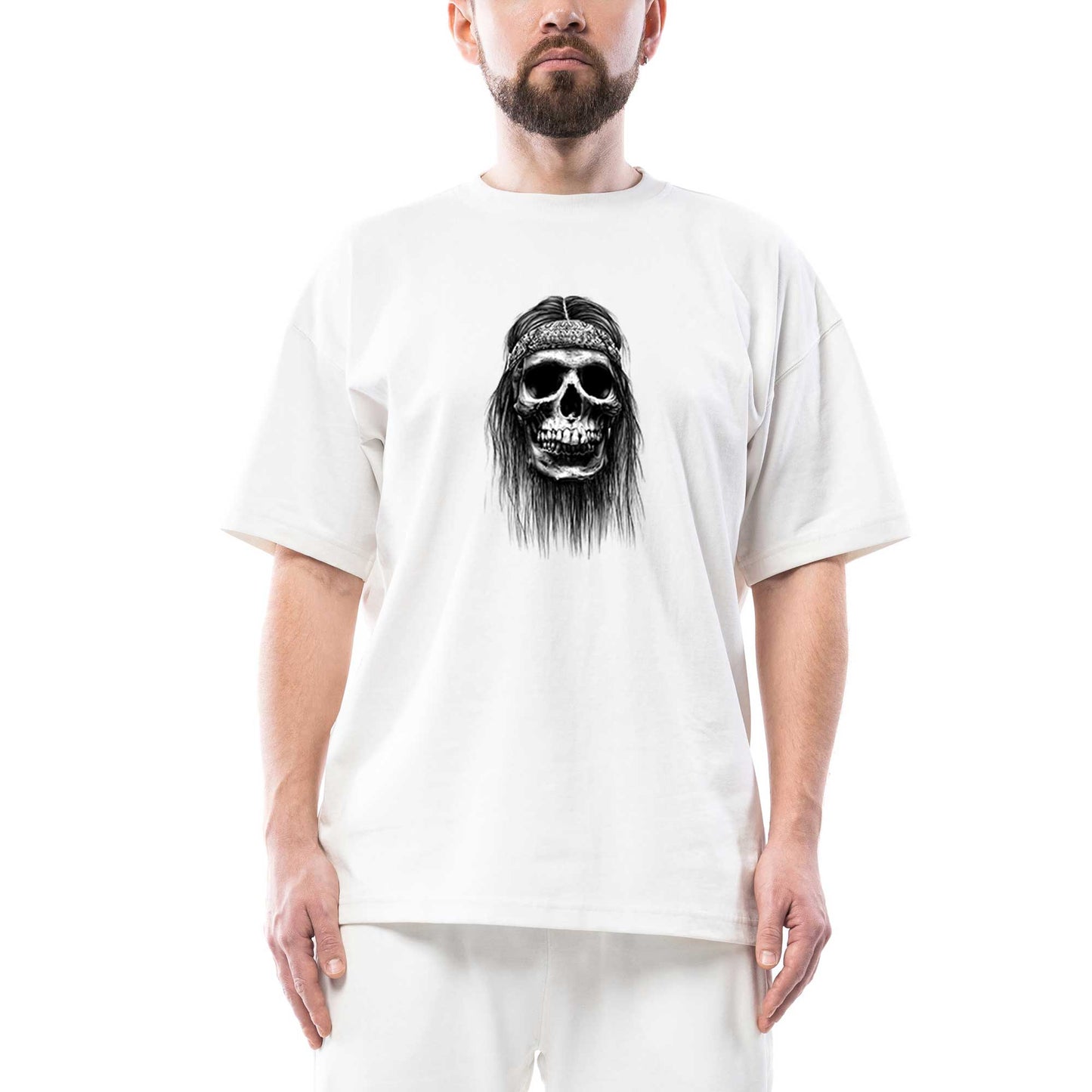 American Kızıldereli Oversize Beyaz Tişört