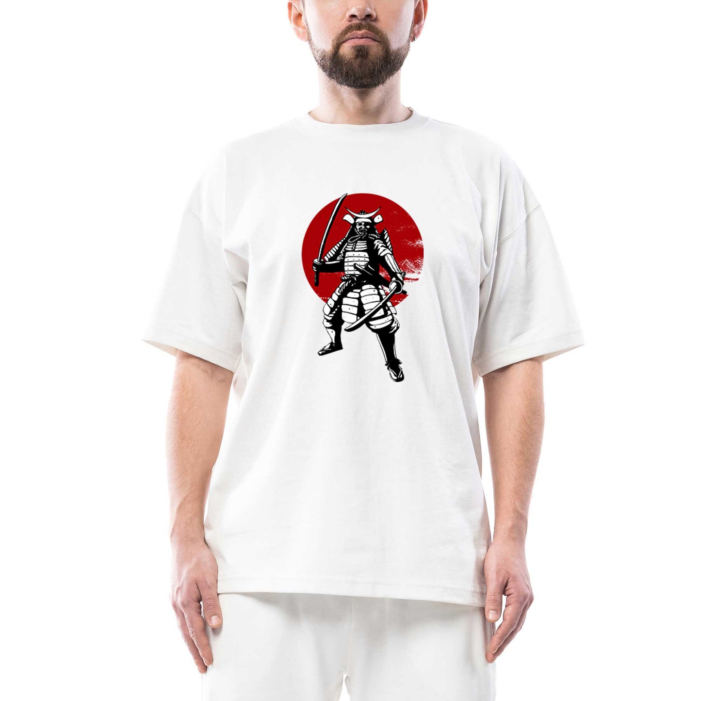 Samurai InfoEscola Oversize Beyaz Tişört
