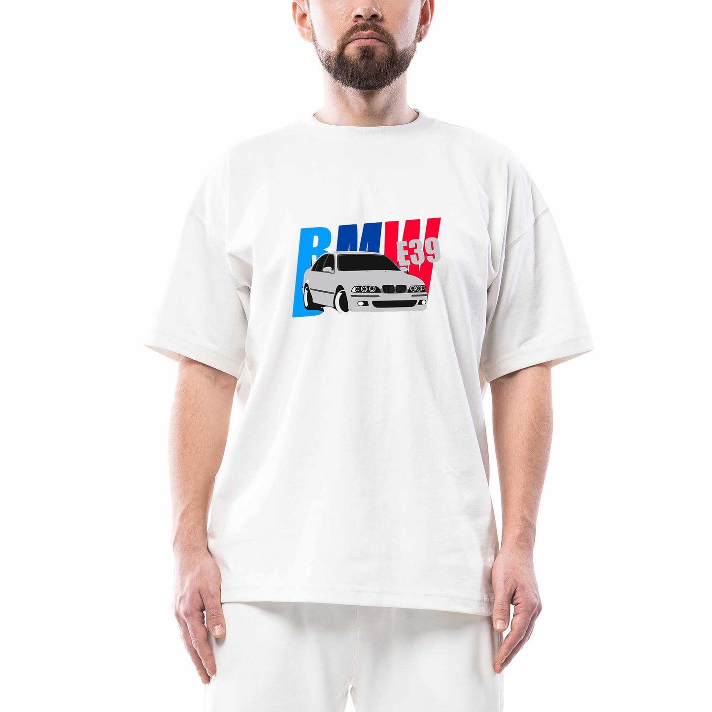 Bmw E39 Sport Oversize Beyaz Tişört