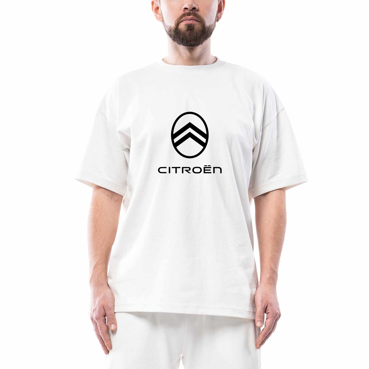 Cıtroen New Logo Oversize Beyaz Tişört