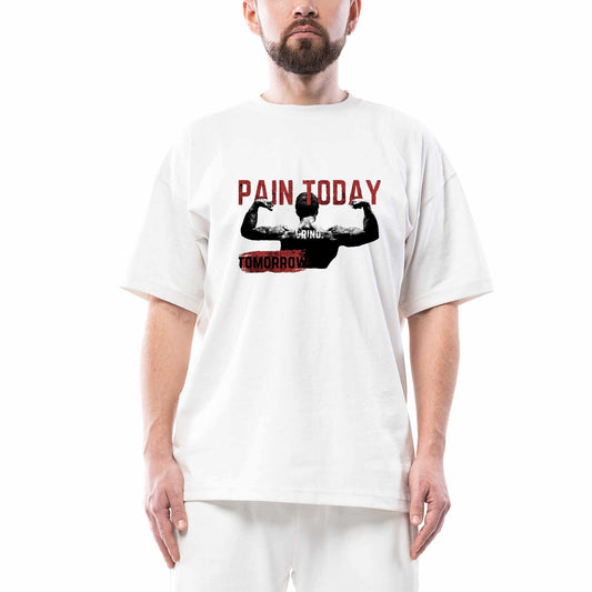 Paın Today Oversize Beyaz Tişört