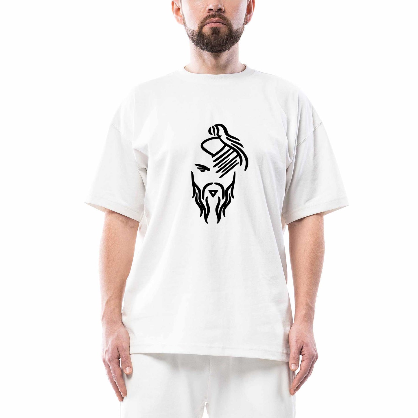 Hayko Cepkin Yeni Logo Black Oversize Beyaz Tişört