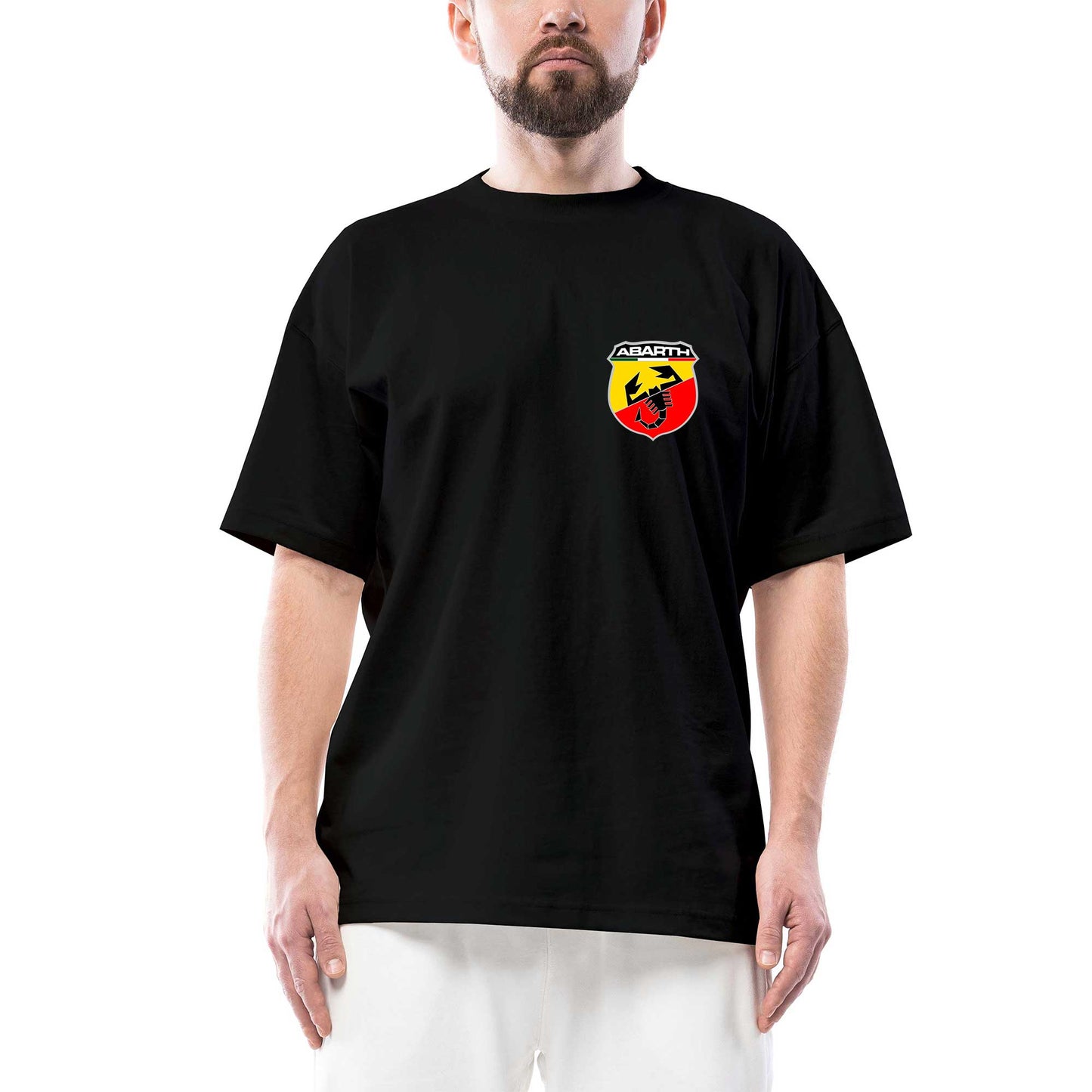 Abarth Logo Oversize Siyah Tişört