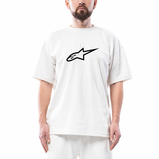 Alpinestars Black Logo Oversize Beyaz Tişört