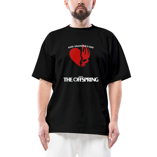 The Offspring Anti Valentine's Day Siyah Oversize Tişört