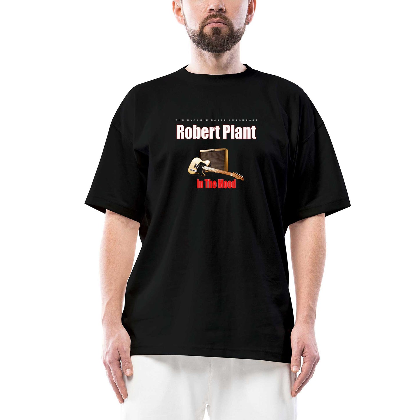 Robert Plant The Classic Radio Broadcast Siyah Oversize Tişört