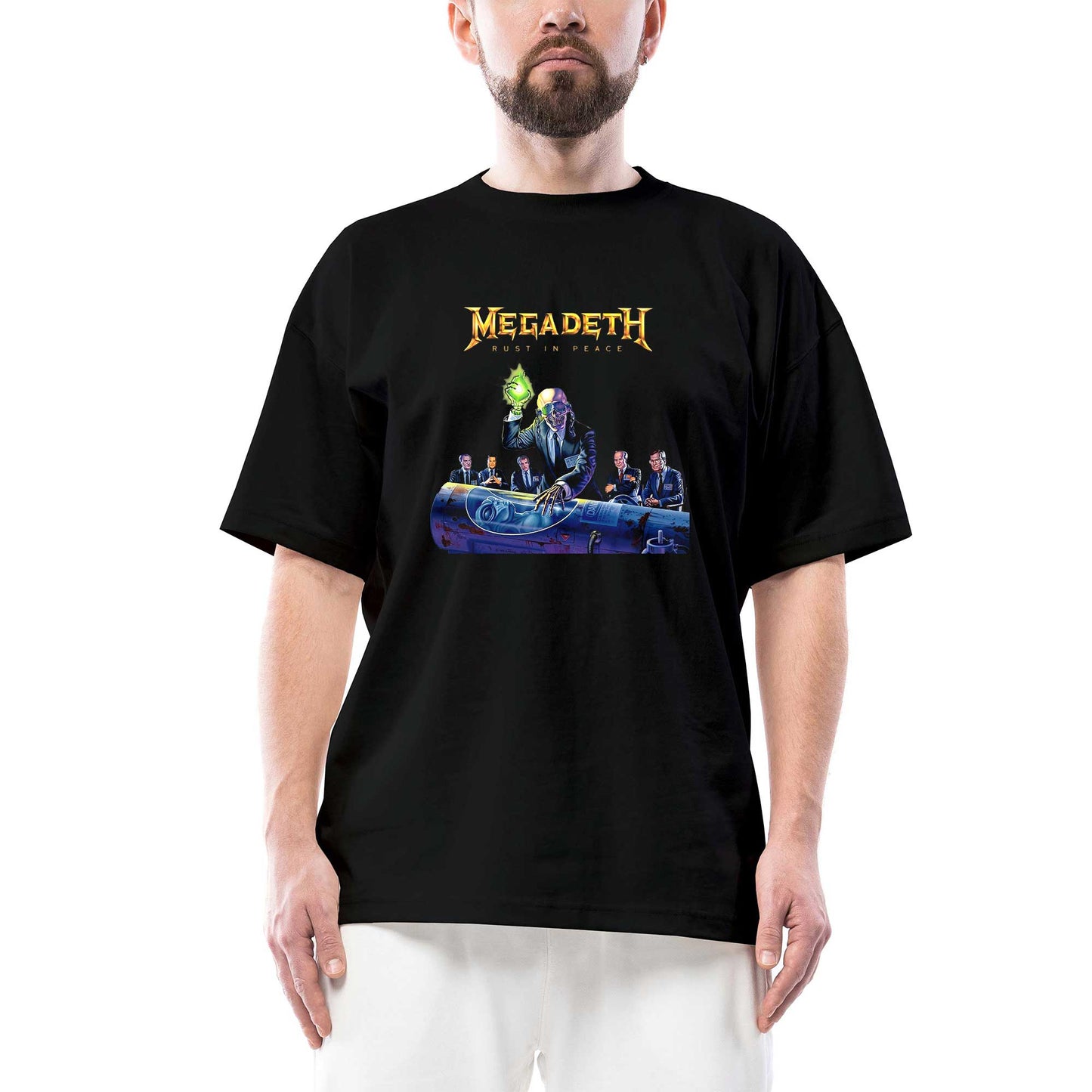 Megadeth Rust İn Peace New Siyah Oversize Tişört