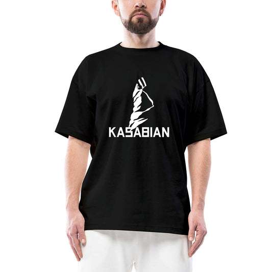 Kasabian Silüet Siyah Oversize Tişört