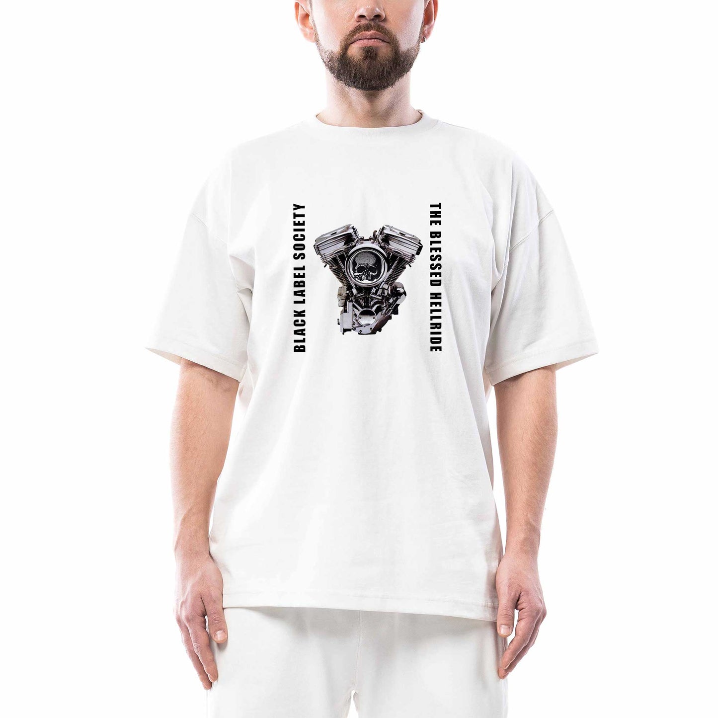 Black Label Society The Blessed Hellride Beyaz Oversize Tişört