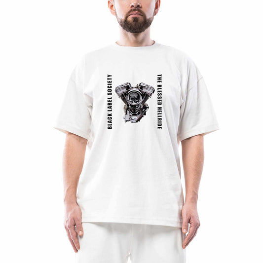 Black Label Society The Blessed Hellride Beyaz Oversize Tişört