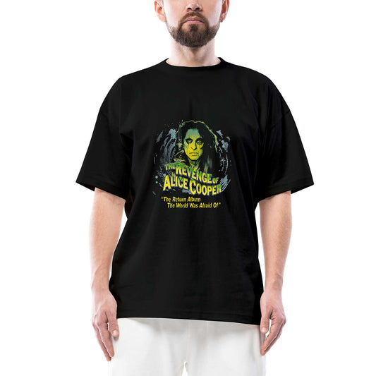 Alice Cooper The Revenge of Face Siyah Oversize Tişört