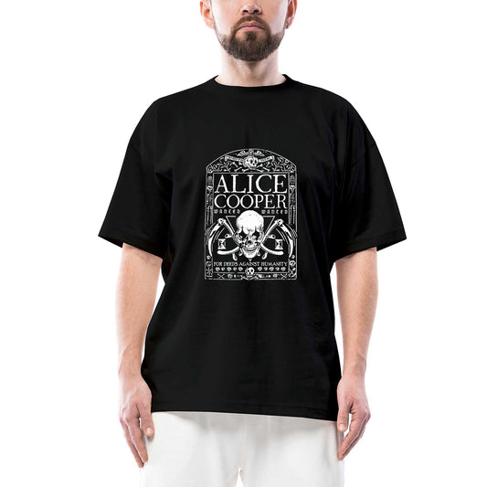 Alice Cooper Memento Mori Siyah Oversize Tişört