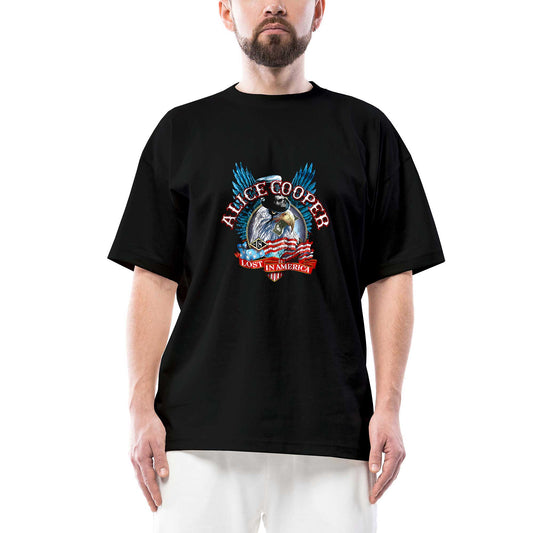 Alice Cooper Lost In America Siyah Oversize Tişört