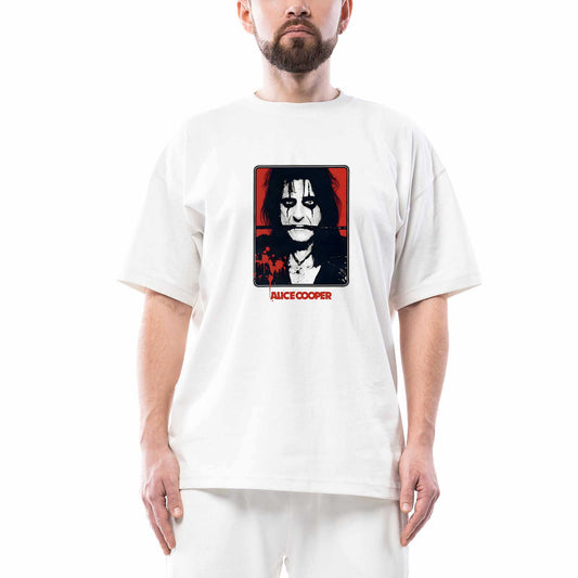 Alice Cooper The Belt Beyaz Oversize Tişört