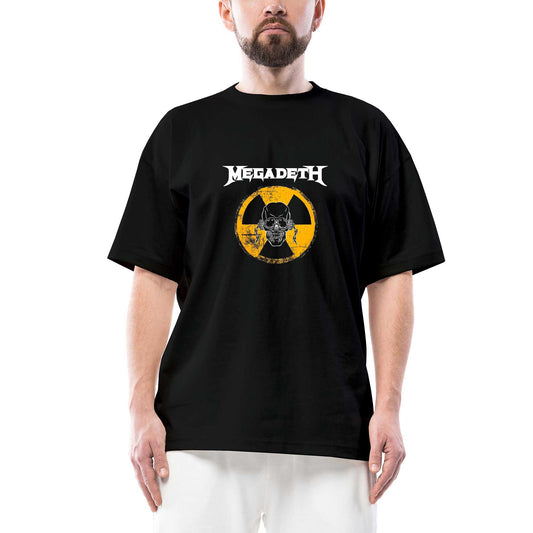 Megadeth WARNING! Alarm Siyah Oversize Tişört