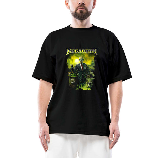 Megadeth Waste Profit Siyah Oversize Tişört