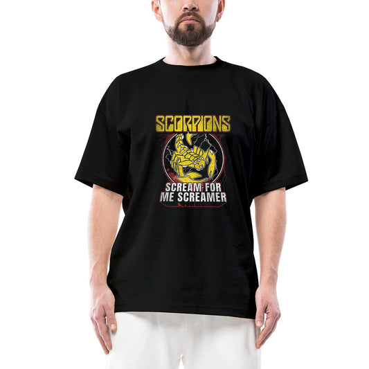 Scorpions Scream For Me Screamer Siyah Oversize Tişört