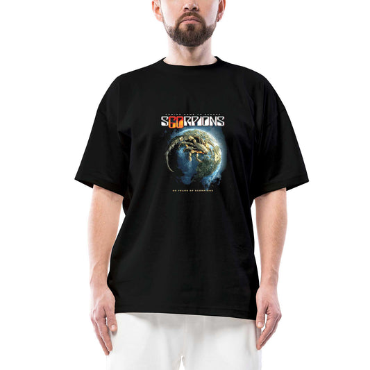 Scorpions 60 Years of Scorpions Siyah Oversize Tişört