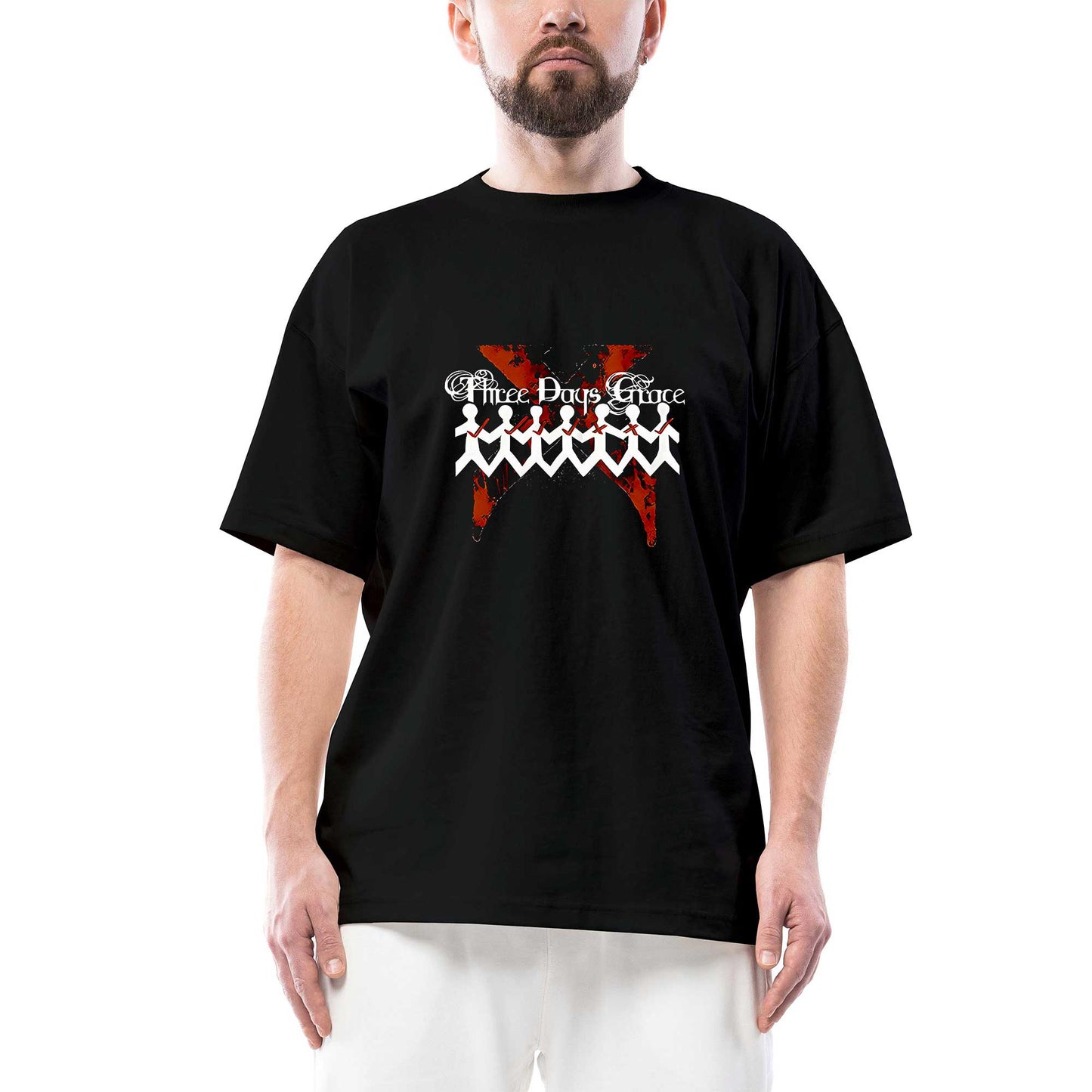 İndirimli Three Days Grace One-X Siyah Oversize Tişört
