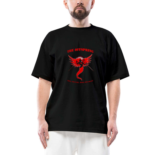 The Offspring Rise and Fall Siyah Oversize Tişört