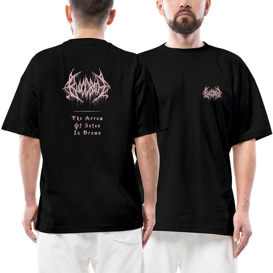 Bloodbath The Arrow Ön Arka Baskılı Siyah Oversize Tişört