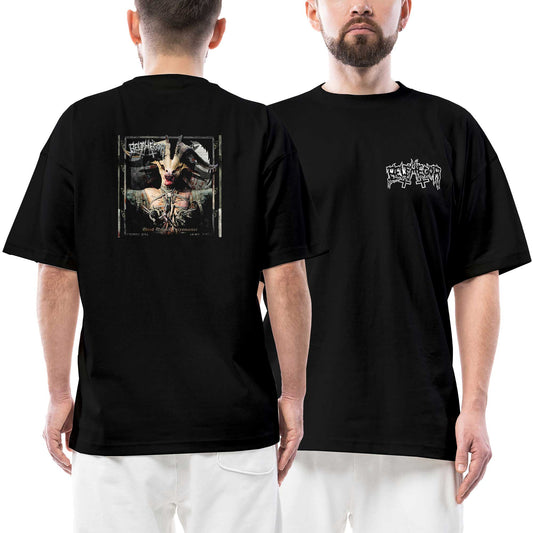 Belphegor Blood Magick Necromance Ön Arka Baskılı Siyah Oversize Tişört