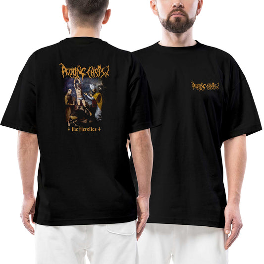 Rotting Christ The Heretics Ön Arka Baskılı Siyah Oversize Tişört