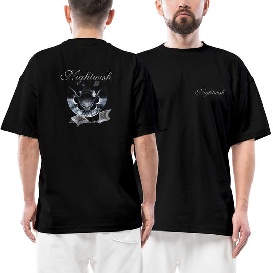 Nightwish Dark Passion Play Ön Arka Baskılı Siyah Oversize Tişört