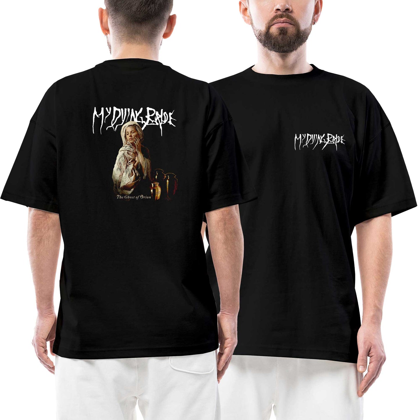 My Dying Bride the Ghost of Orion Ön Arka Baskılı Siyah Oversize Tişört