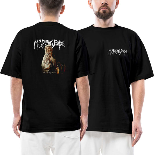 My Dying Bride the Ghost of Orion Ön Arka Baskılı Siyah Oversize Tişört