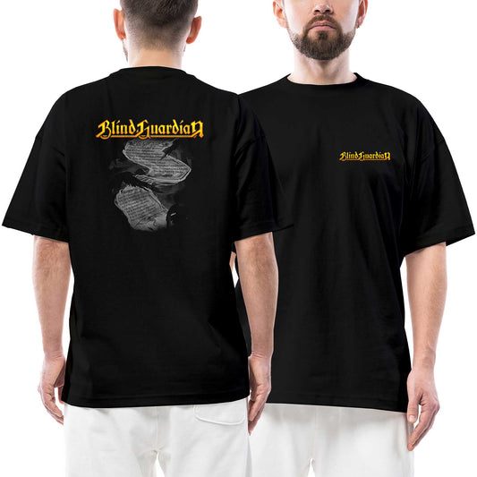 Blind Guardian Gour 2016 Ön Arka Baskılı Siyah Oversize Tişört