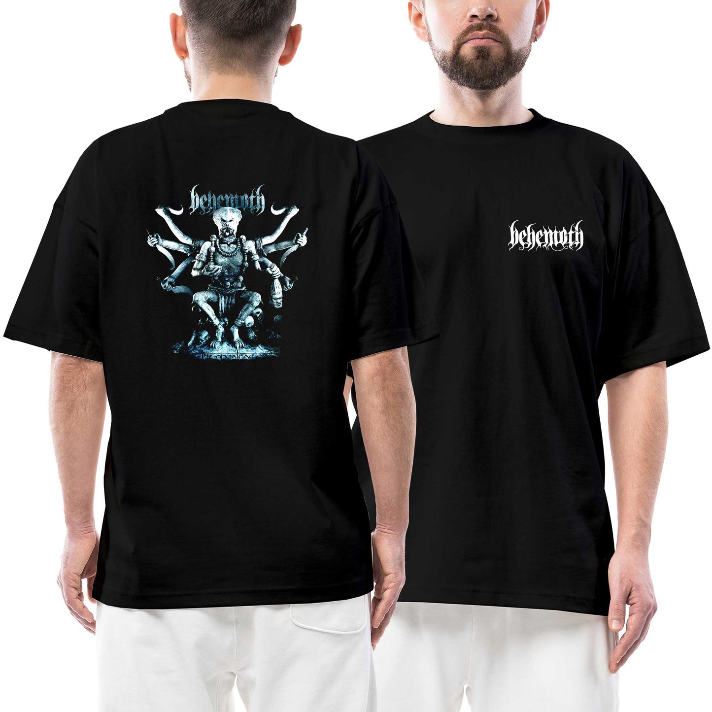 Behemoth The Apostasy Ön Arka Baskılı Siyah Oversize Tişört