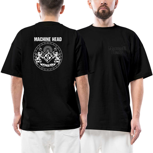 Machine Head Album 2020 Ön Arka Baskılı Siyah Oversize Tişört