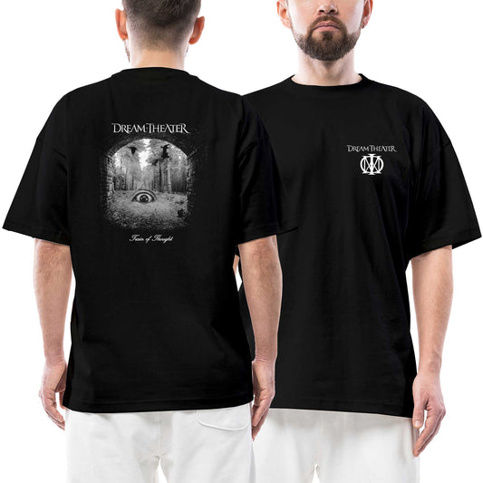 Dream Theather Train of Thought Ön Arka Baskılı Siyah Oversize Tişört