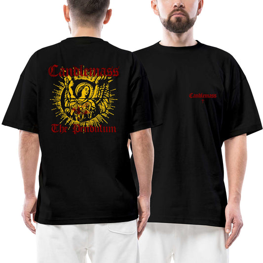 Candlemass The Pendulum Ön Arka Baskılı Siyah Oversize Tişört