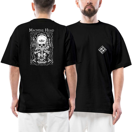 Machine Head Catharsis Ön Arka Baskılı Siyah Oversize Tişört