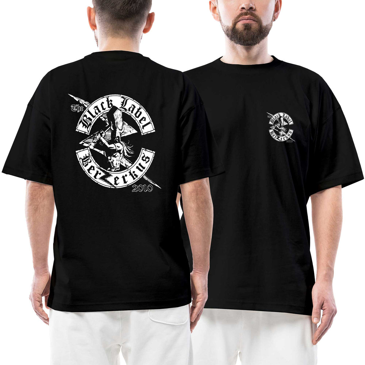 Black Label Society Berzerkus 2010 Ön Arka Baskılı Siyah Oversize Tişört