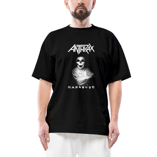 Anthrax Madhouse Oversize Siyah Tişört