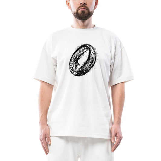 The Lord of the Rings Oversize Beyaz Tişört