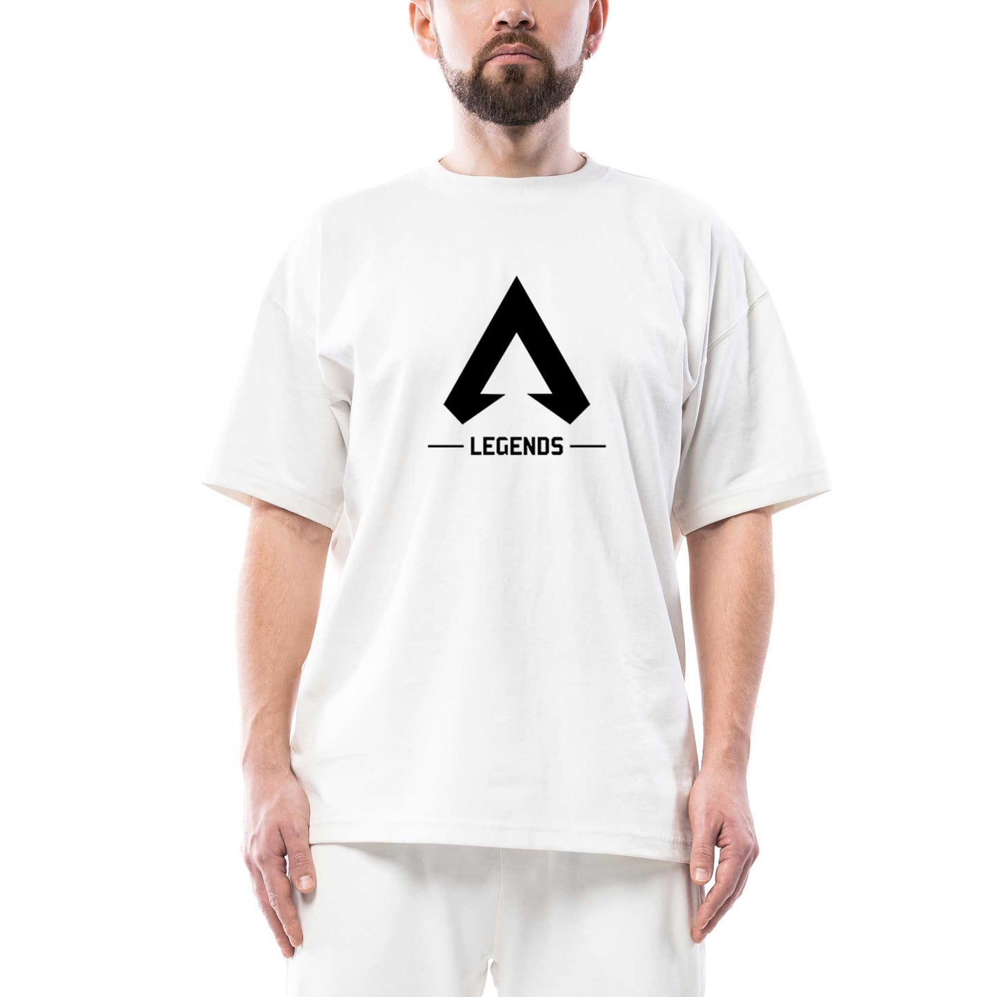 Apex Legends Merch Icon Oversize Beyaz Tişört
