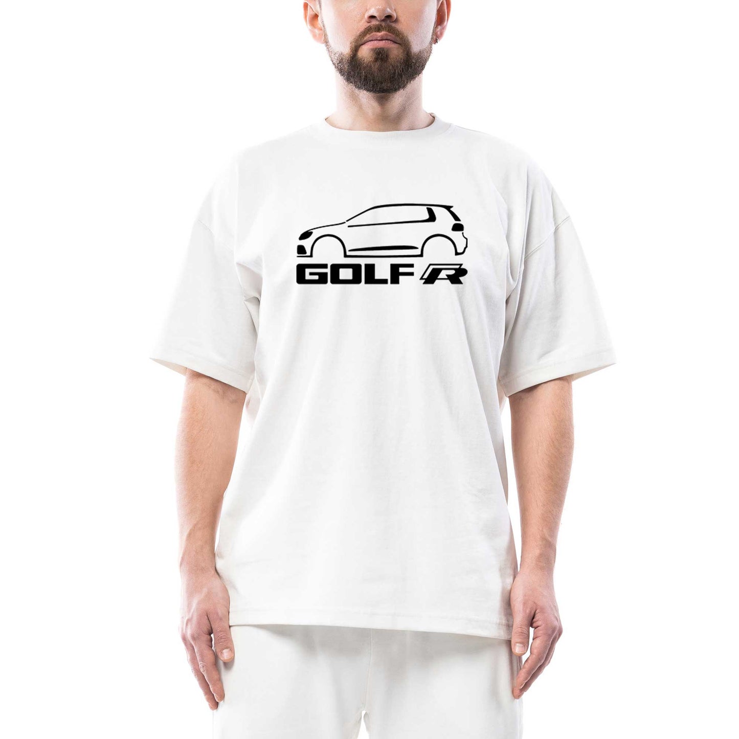Volkswagen Golf R Oversize Beyaz Tişört