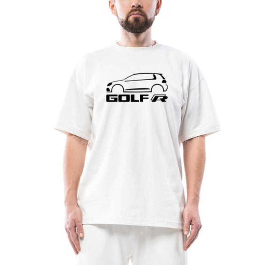 Volkswagen Golf R Oversize Beyaz Tişört