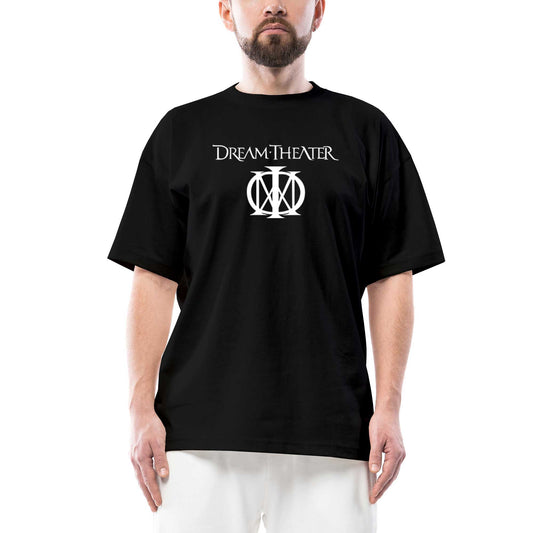 Dream Theater Logo 3 Oversize Siyah Tişört