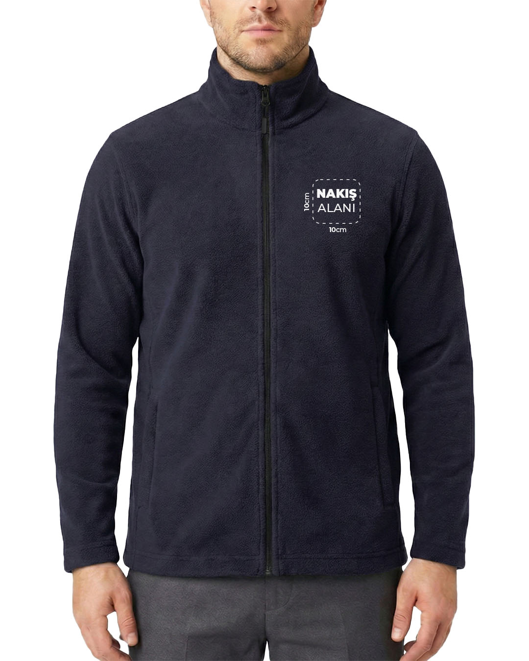 Polar Baskılı Nakışlı Lacivert Toptan