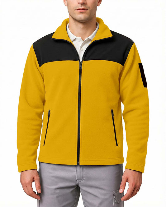 Softshell Polar Baskısız Sarı Toptan