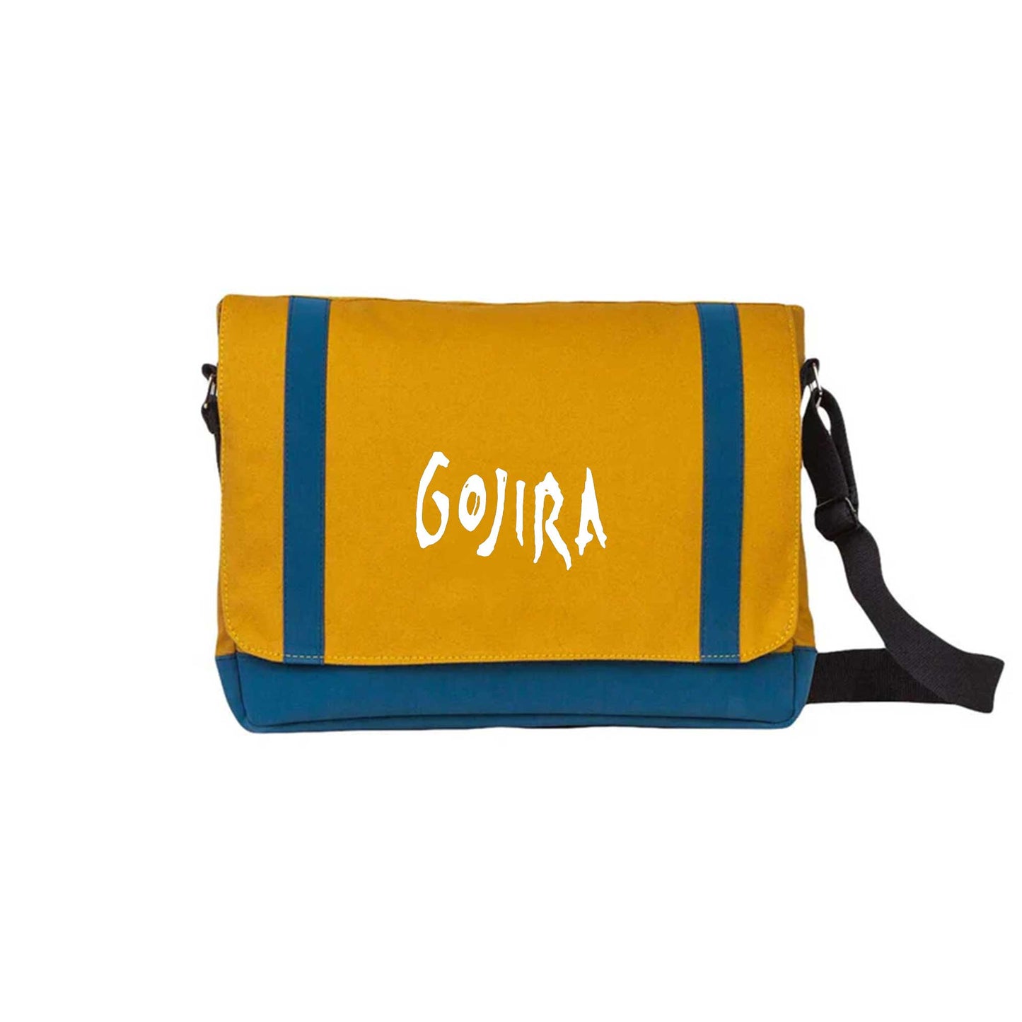 Gojira Logo Sarı Postacı Çantası